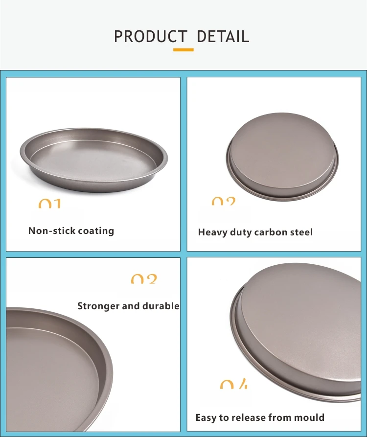 Nonstick 12inch Deep Dish Pizza Pan Scratch Resistant Pizza Baking Pan