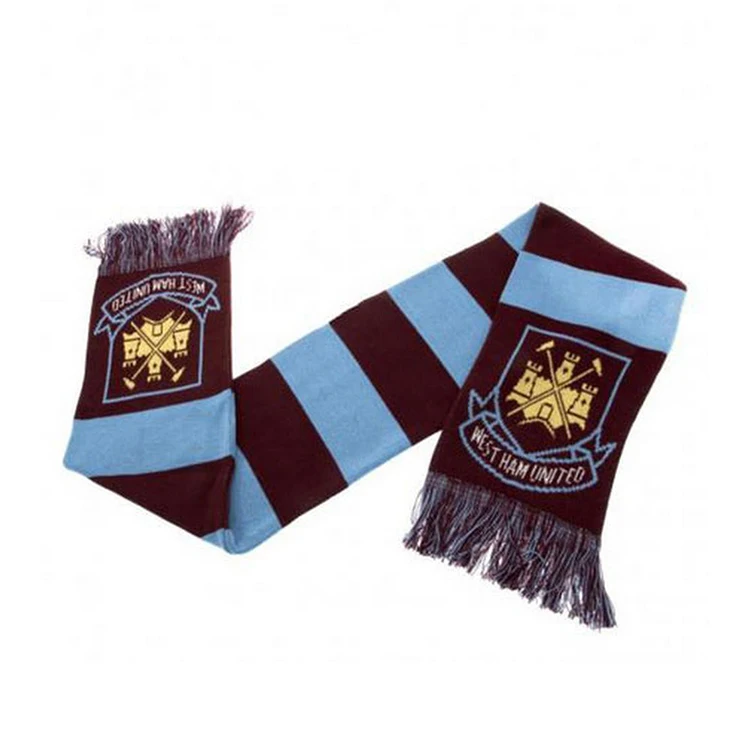 High Quality Wholesale Satin Football Fan Scarf Football Fans Scarf