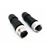 INST Small M12 4pin high quality waterproof bnc connectors with nickel-plating