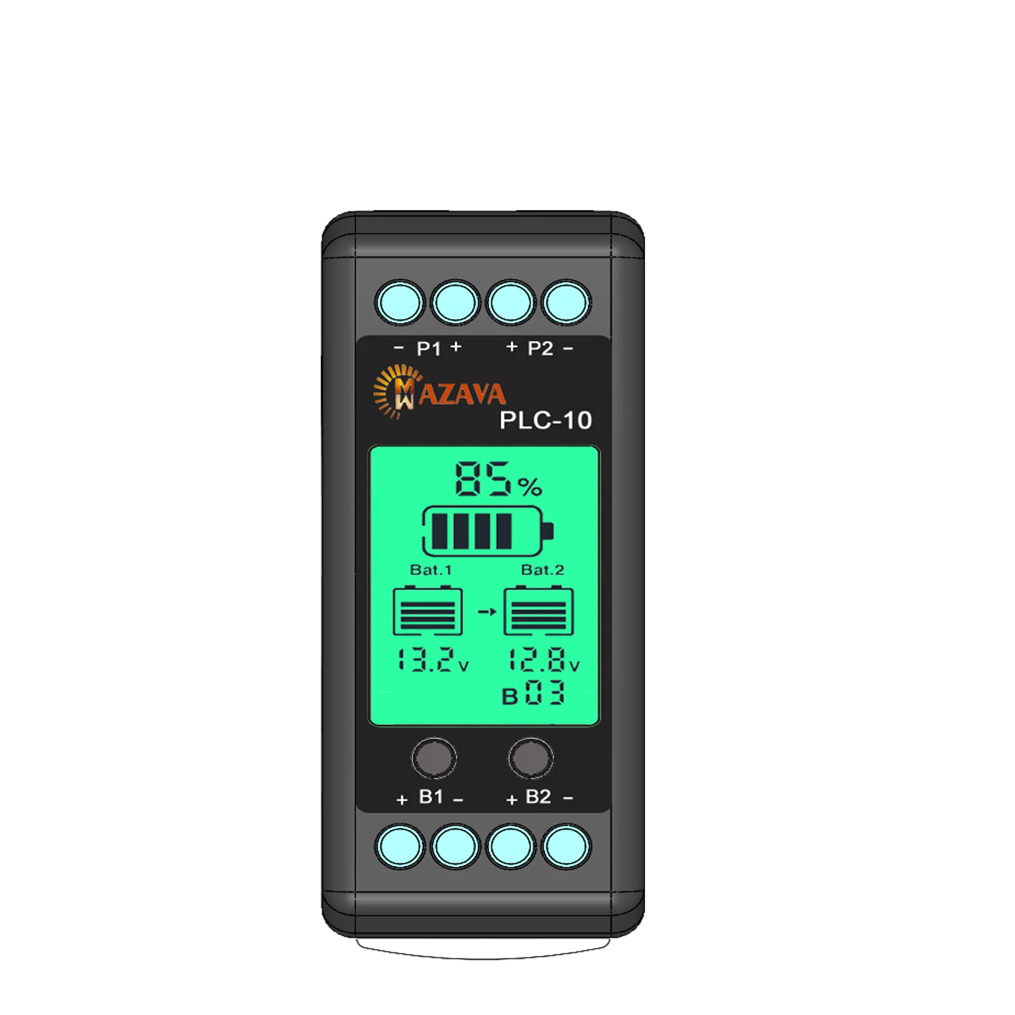 Mazava PLC-10 Active Gel AGM Battery Balancer - 24V Multi Connect