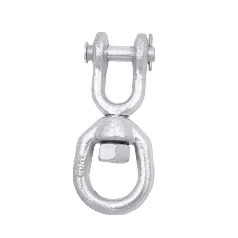 
Carbon Steel Hot Dip Galvanized Drop Forged G403 Jaw-Eye Chain Swivels 