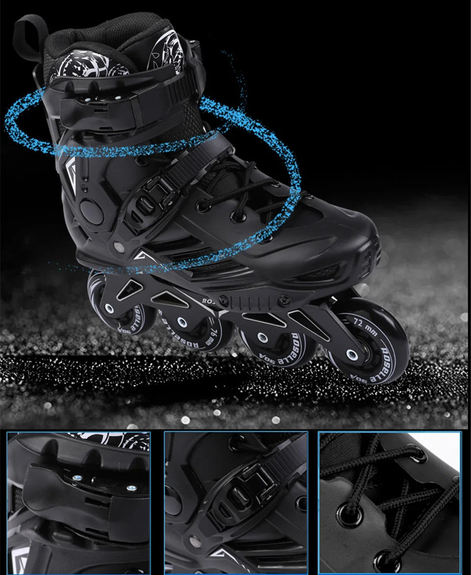 Original Inline Skates Professional Slalom Sliding Free Skating Adult Roller Skating Shoes