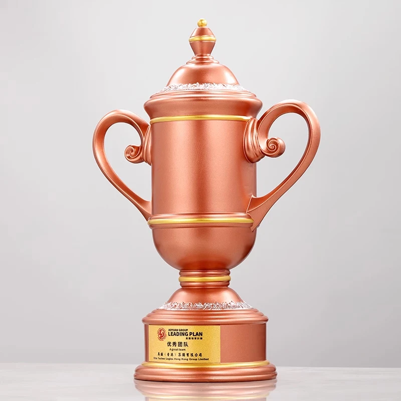 Customizable Gold Silver Bronze Champion Cup Resin Trophy for Sports Competitions and Academic Trophy Souvenir Gifts supplier