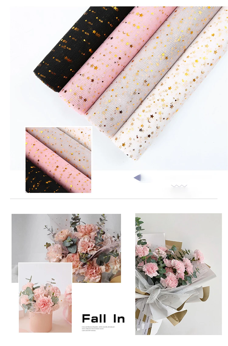 Flower Wrapping Mesh Paper Korean T Flower Packaging Material Mesh