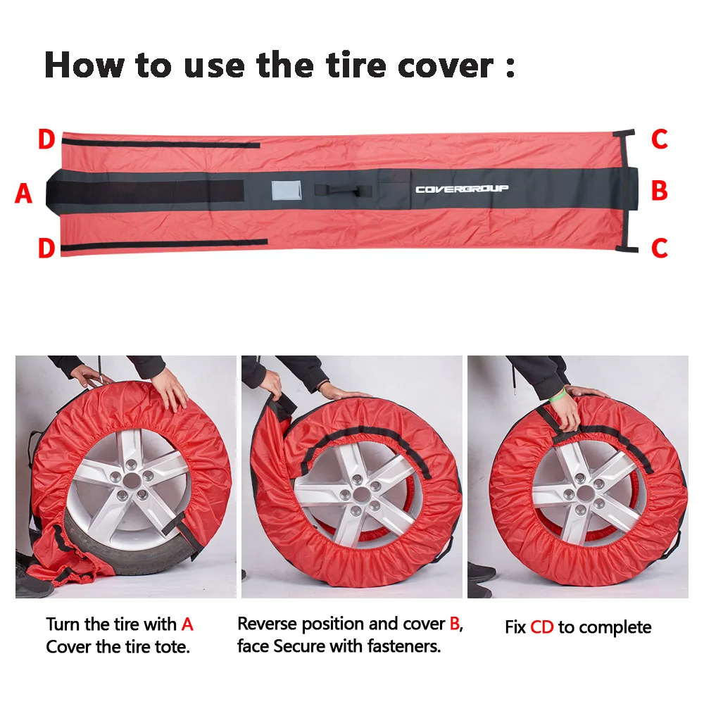 Custom Weather Resistant Spare Tyre Wheel Protection Cover Tire Storage