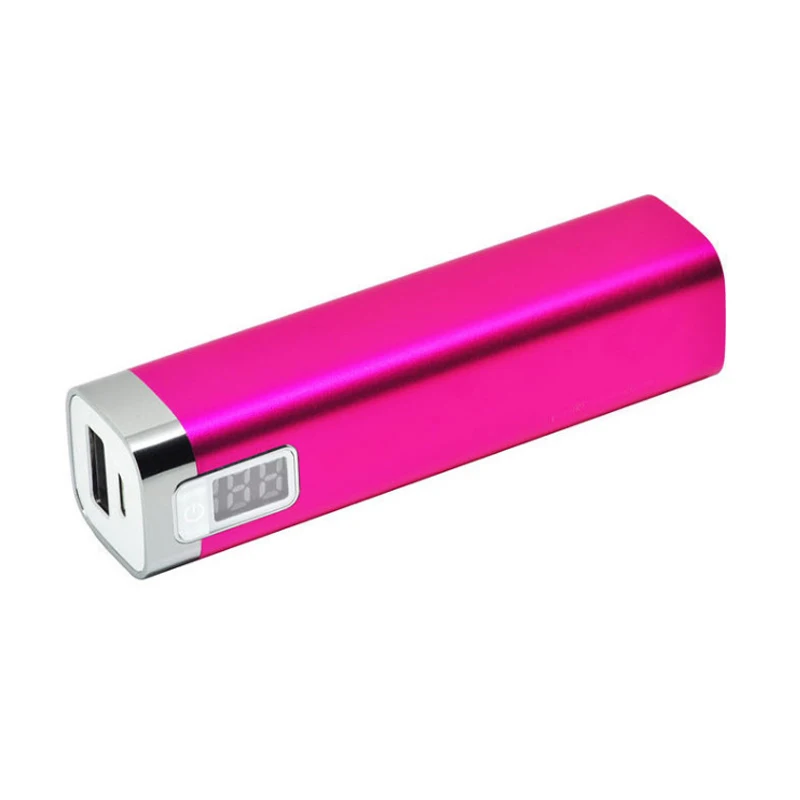 Factory Free Custom Logo OEM Mini Portable Power Bank 2600Mah With LCD Display