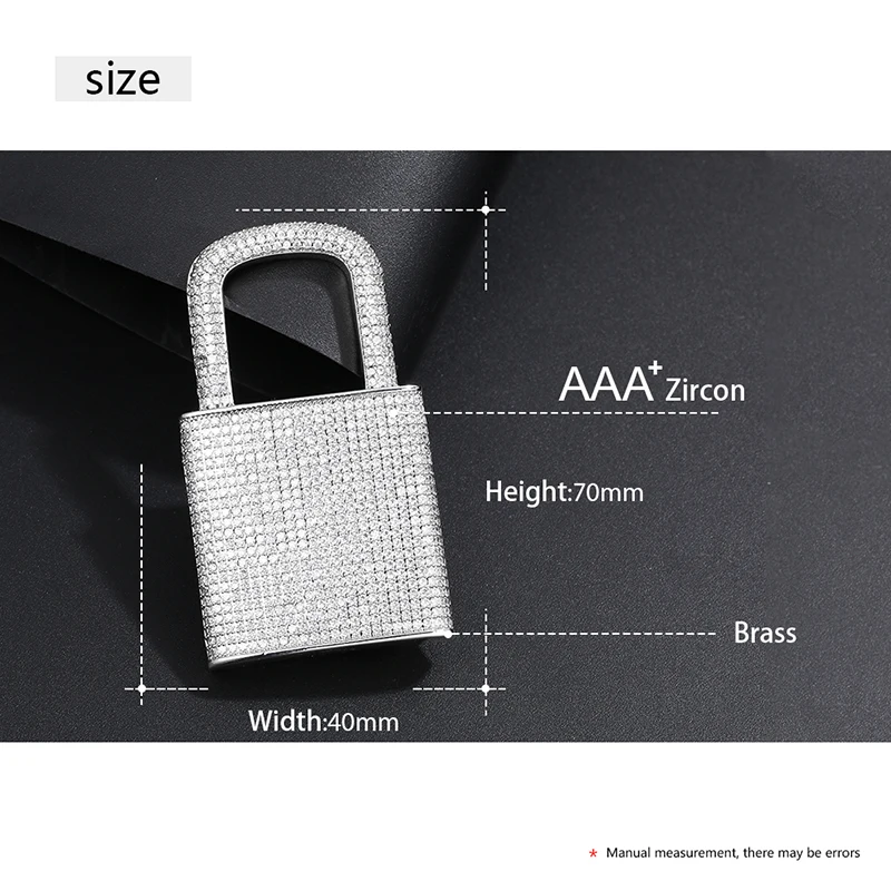 Iced out deals padlock pendant