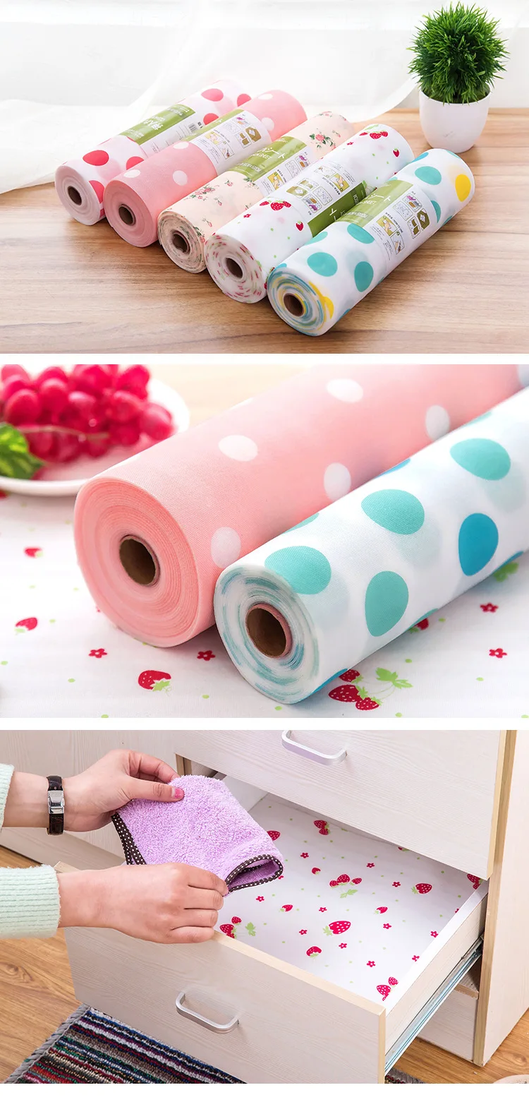 Reusable Drawer Mat Contact Paper Cabinet Liner Moisture-proof Waterproof Dust Proof Non-Slip Kitchen Table Shelf Liner Pad