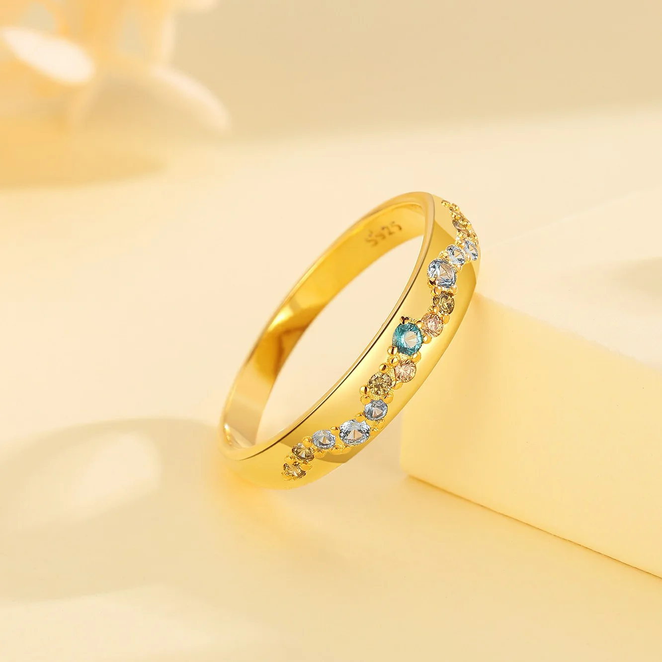 Hot Selling S925 Sterling Silver Ring Retro Lab Diamond Oval Cut with Stars Opal Trendy Style Rhodium Plated Wholesale