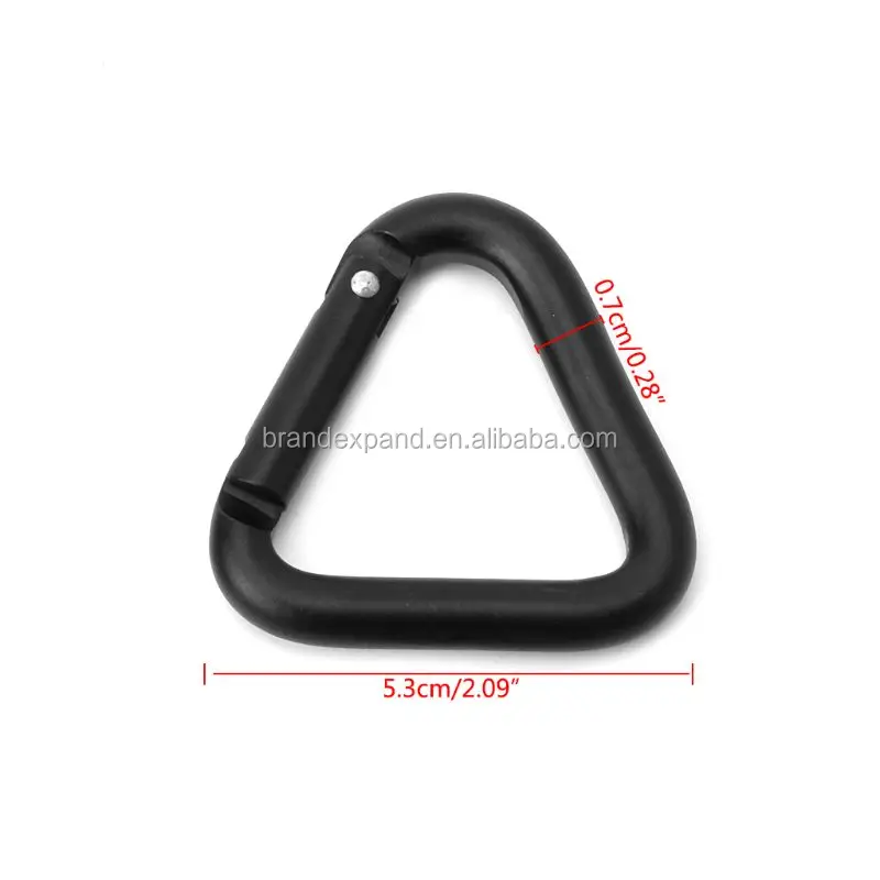 1pc Triangle Carabiner Outdoor Camping Hiking Keychain Snap Clip Hook Buckle G3 
