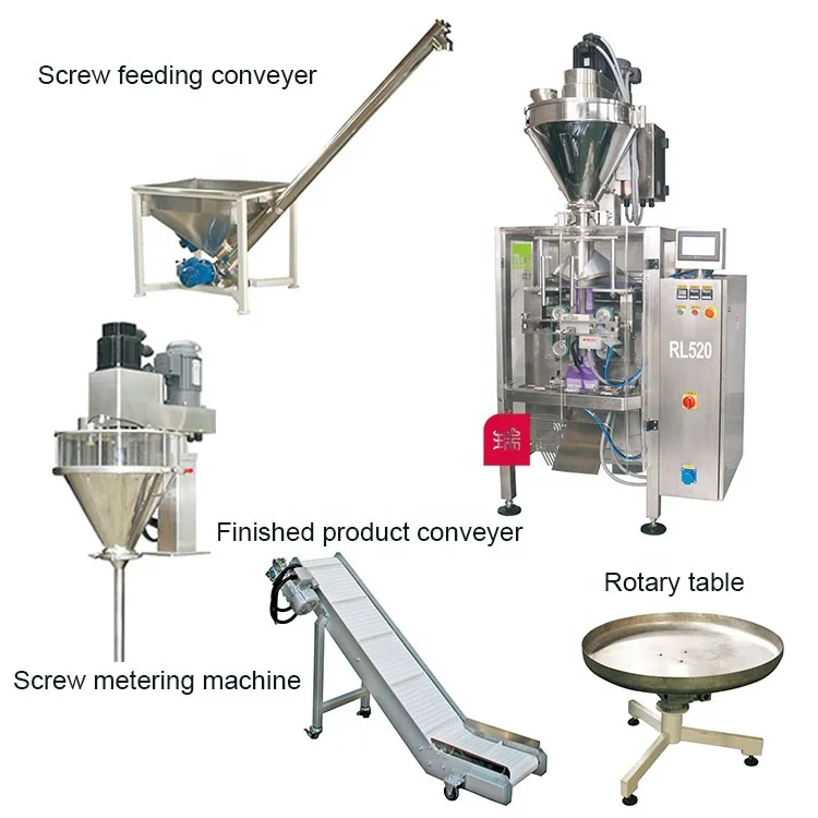 RUI PACK RL420 Automatic Vertical Milk Powder Packing Machine with 50L ...