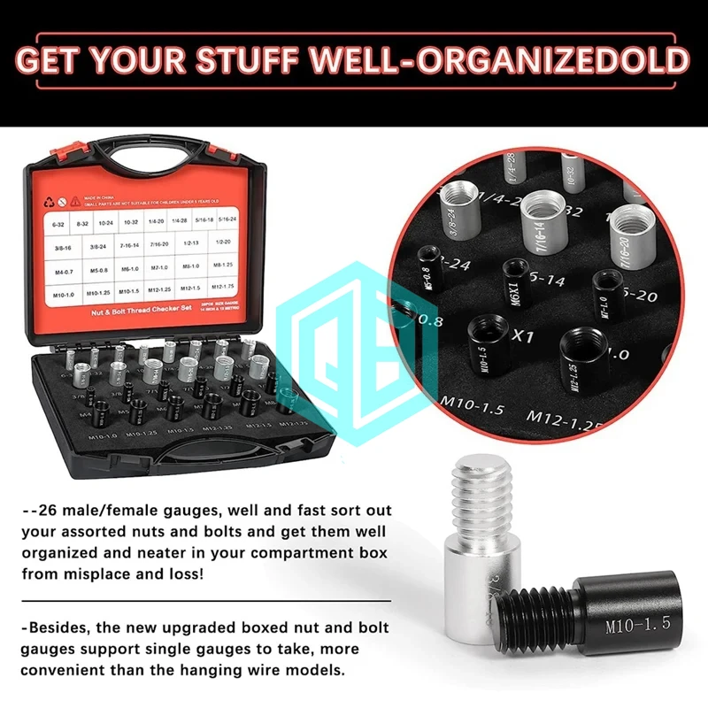 26 Nut And Bolt Thread Check Nut And Bolt Size Gauge 14 Inch 12 Metric