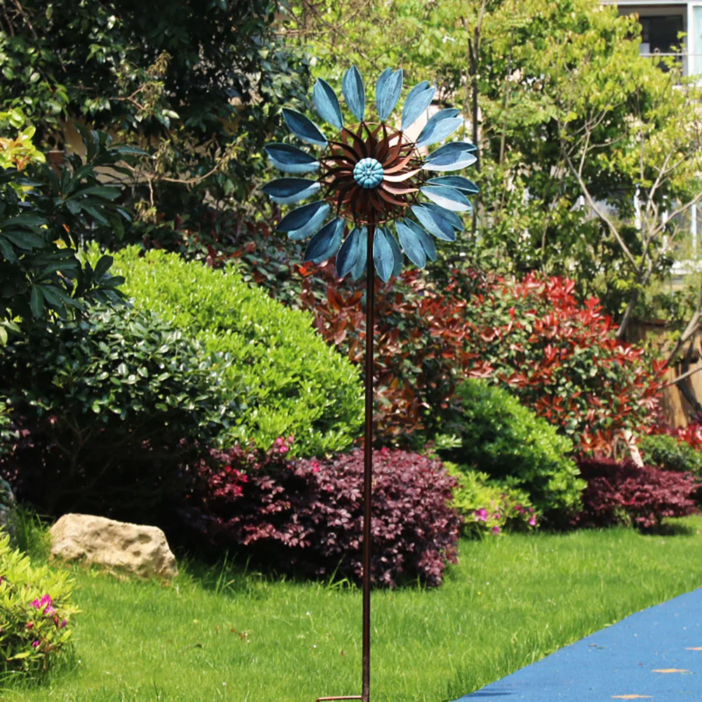 Custom Made Outdoor Large Size Nordic Style 2 Side Fan Metal