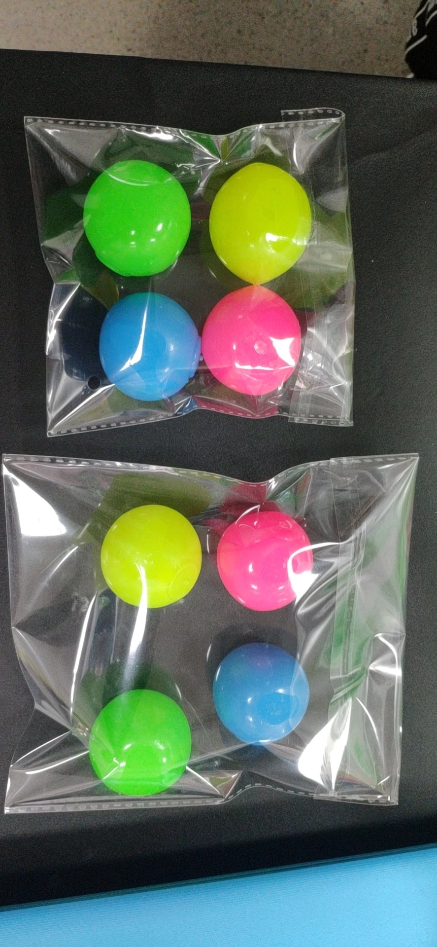 stress relief ball glow in the dark ceiling sticky balls stress