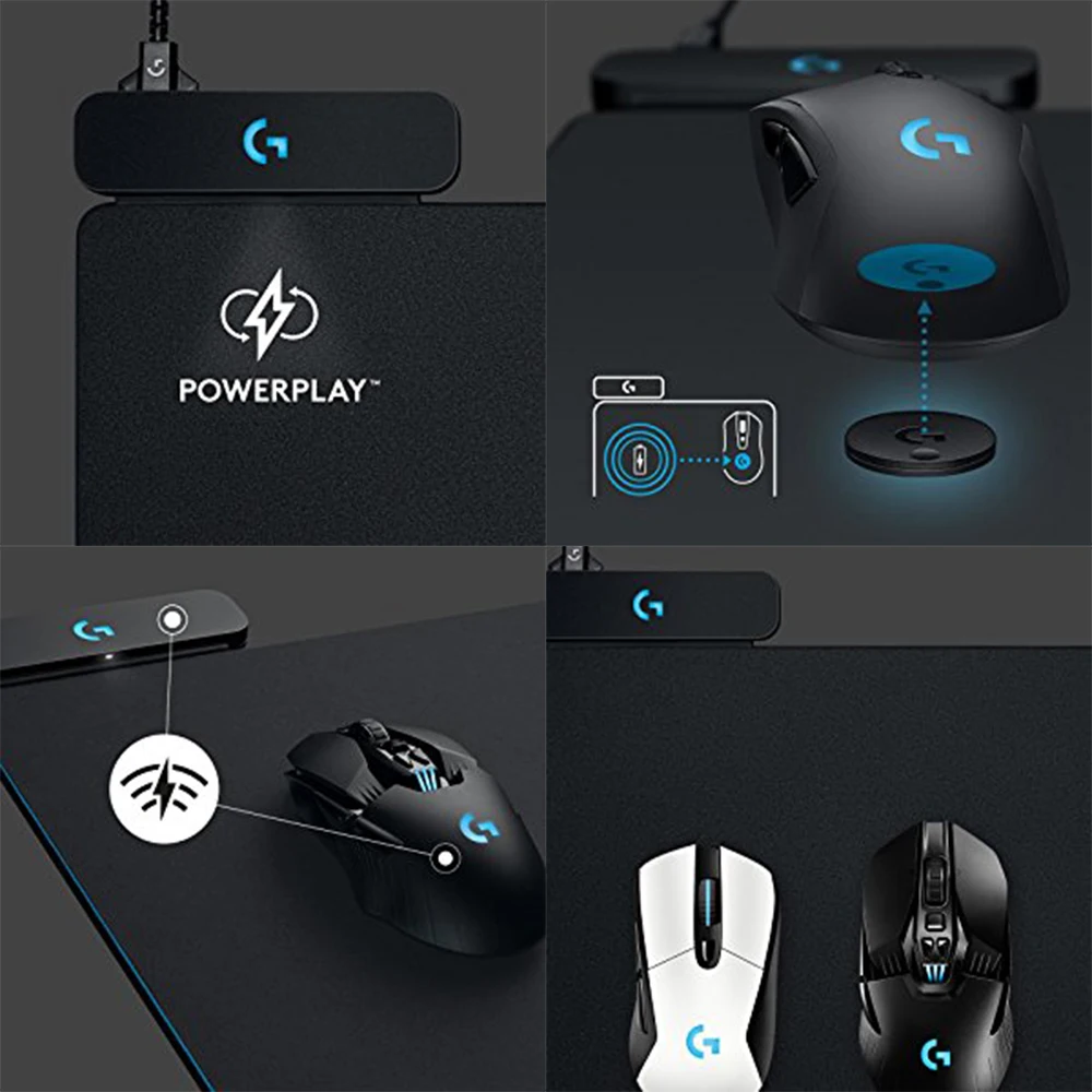 适用于g903/g703光速充电鼠标垫的罗技powerplay rgb无线充电鼠标垫