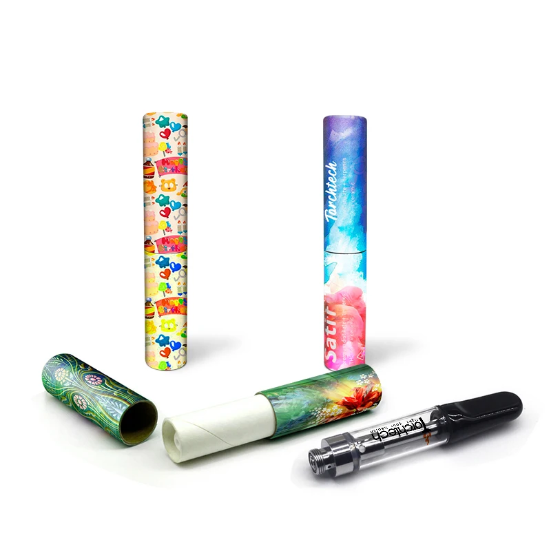 
Beautiful custom paper tube packaging with vape cartridge tube packaging high quality empty lipgloss tube packaging 