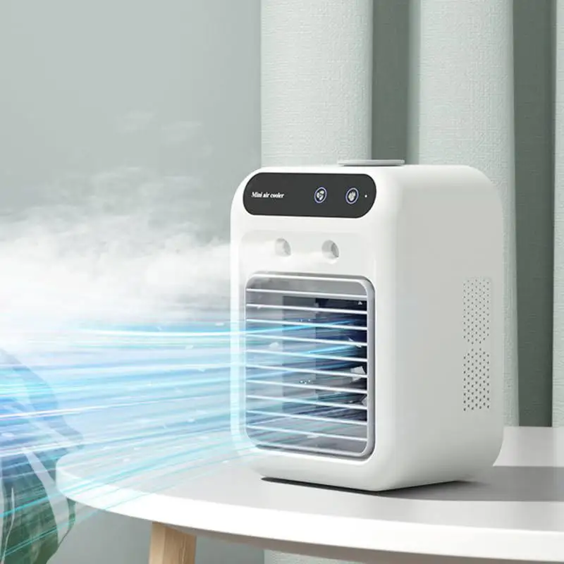 Usb Rechargeable Air Conditioner, Portable, Battery, Plastic - detail 2