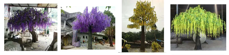 wholesale mini artificial white cherry blossom tree for home decoration