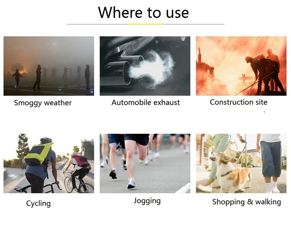 Innovation Electric Mask USB Rechargeable Black Sports Mask With Carbon Filter Anti Virus Mask