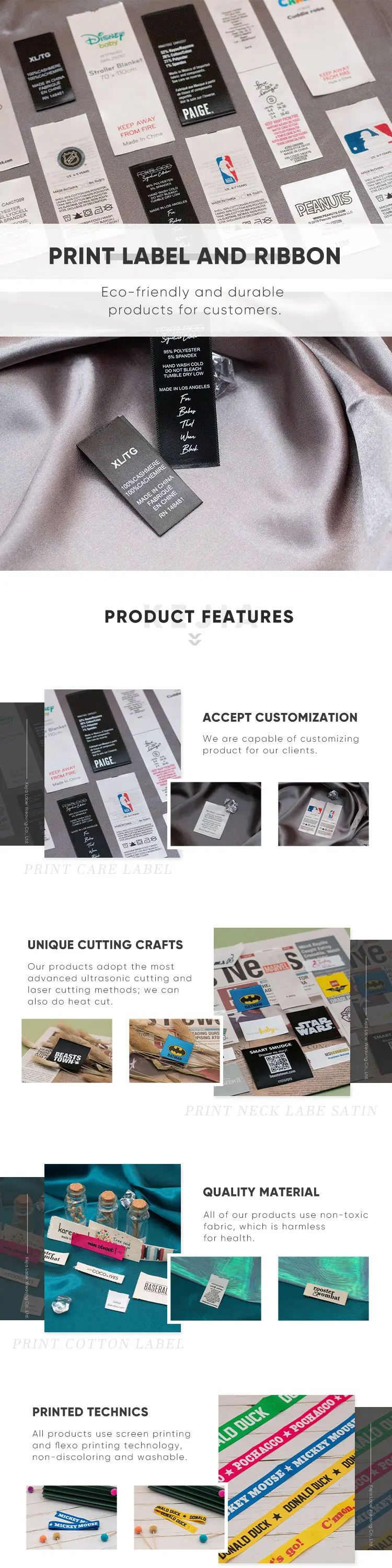 Custom Printed Satin Ribbon 