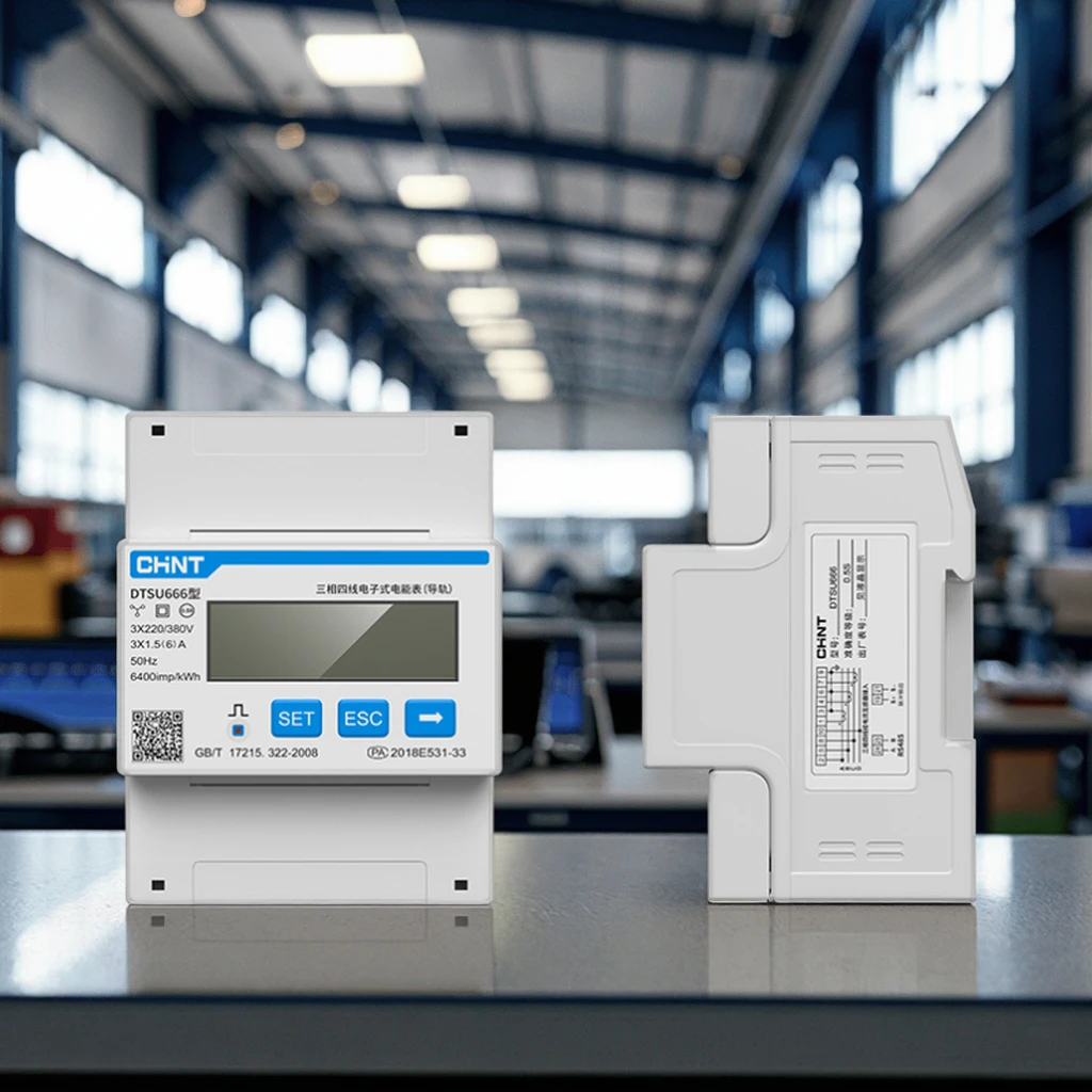 Chint DTSU666 DIN Rail Instrument Three-Phase Low Voltage Modular ...