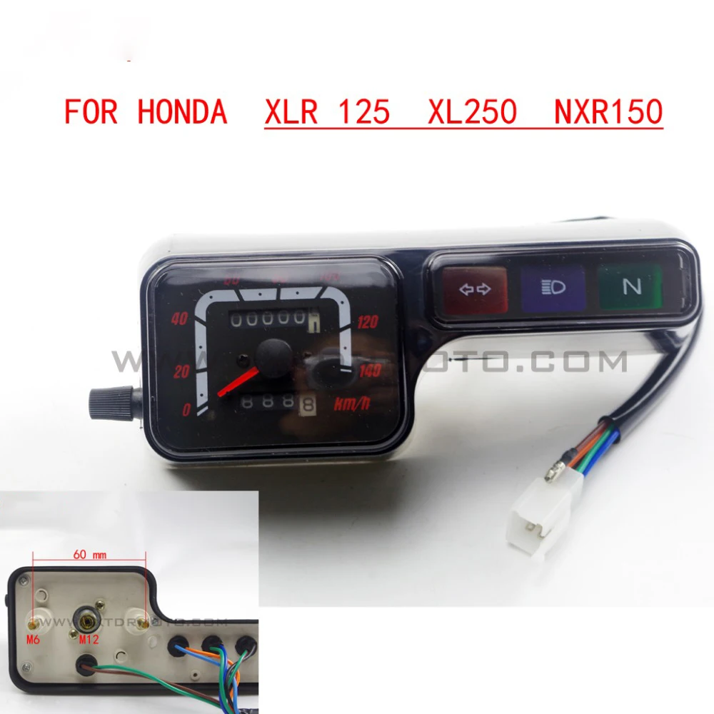 Motorcycle gauges odometer speedometer tachometer For Honda XLR125 XL250  NXR150| Alibaba.com