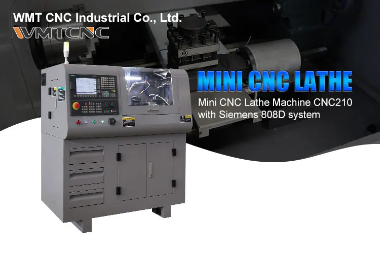 Cnc Lathe Cnc210 Metal Mini Cnc Lathe Machine With Siemens System