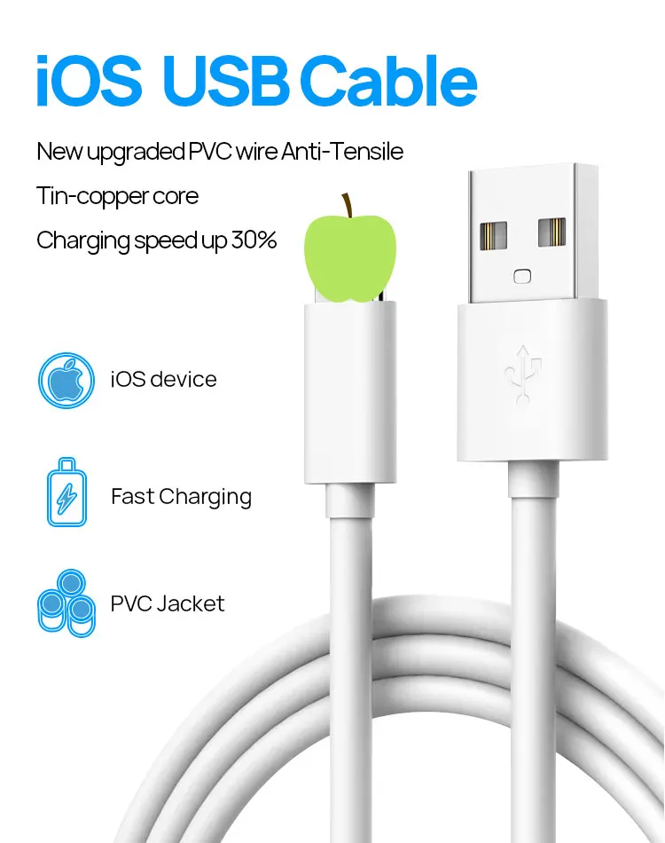 1m 6ft with box for iphone 7 cable charging wire to lighting cable phone cabo 2m foxconn magnet cabo for iphone 11 usb charger