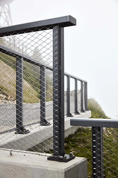 户外不锈钢电缆栏杆/钢丝绳网格/铁丝网阳台栏杆 - buy rope net