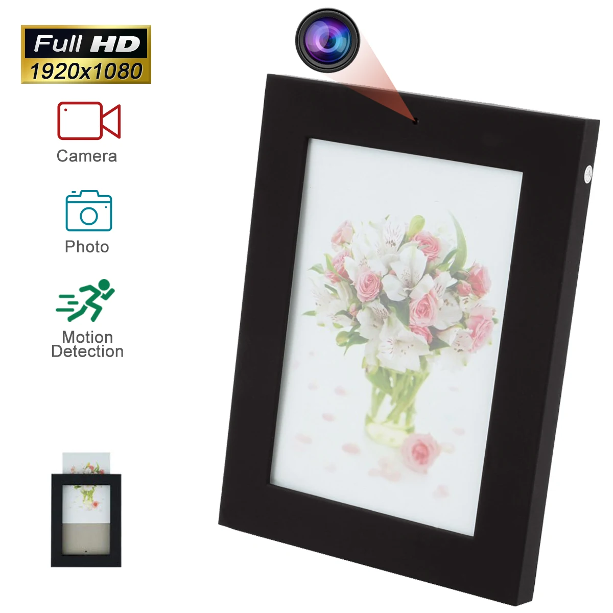Nanny Full Hd 1080p Micro Hidden Digital Photo Frame Spy Camera Cctv