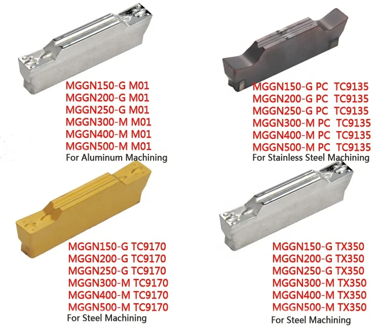 10PCS MGMN150 MGMN200 MGMN300 MGMN400 Turning Inserts CNC Diamond Lathe Cutter Grooving Blade Tool