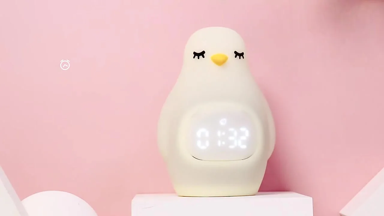 Luce Notturna in Silicone a Forma Di Pinguino, Graziosa Lampada a Forma Di Pingu