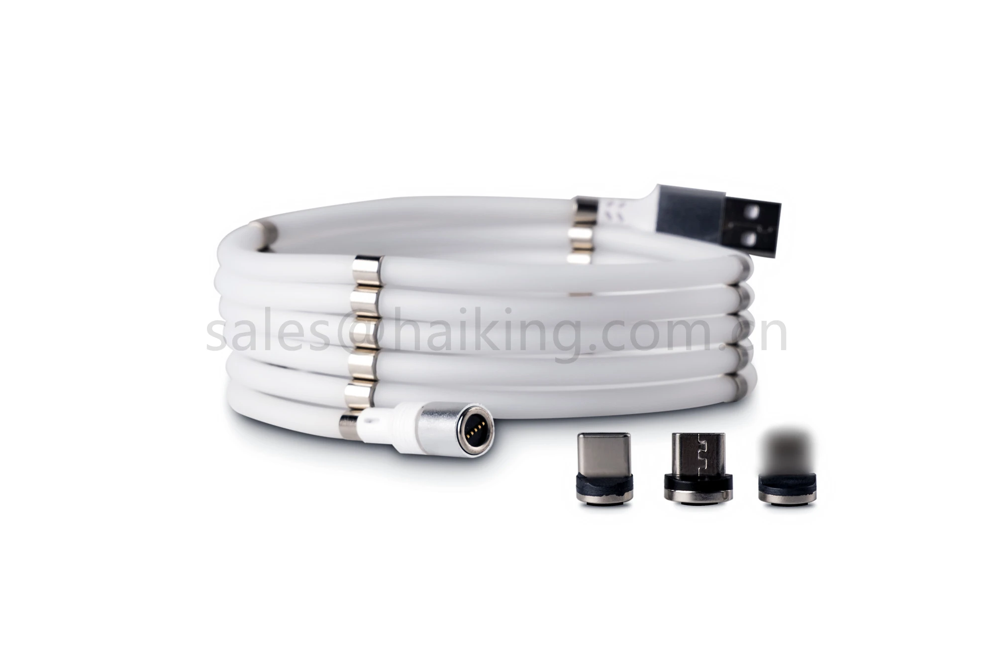 Magnetic Changeable Heads 3in1 Cable for iPhone USB C Micro USB Magnetic USB Cable Supercalla - ANKUX.COM