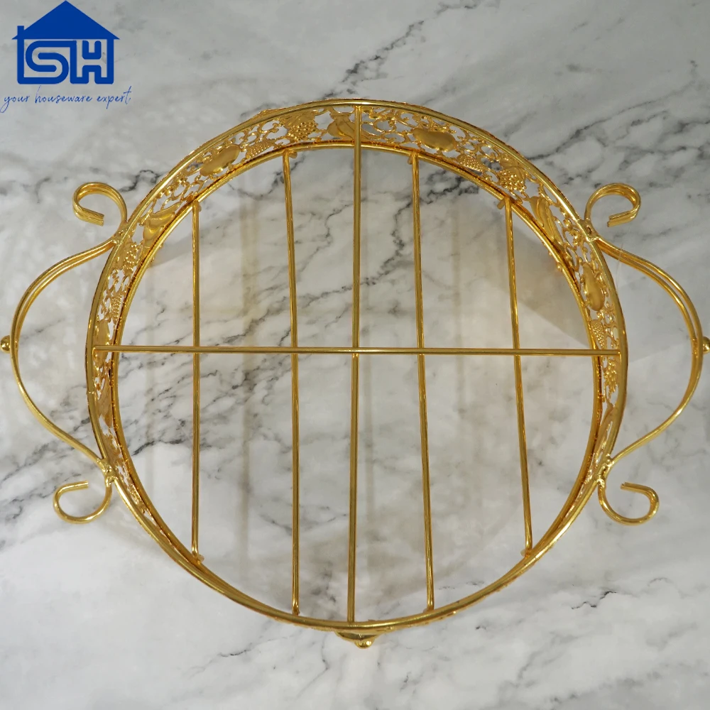 decorative golden candy tray candy box sugar tray