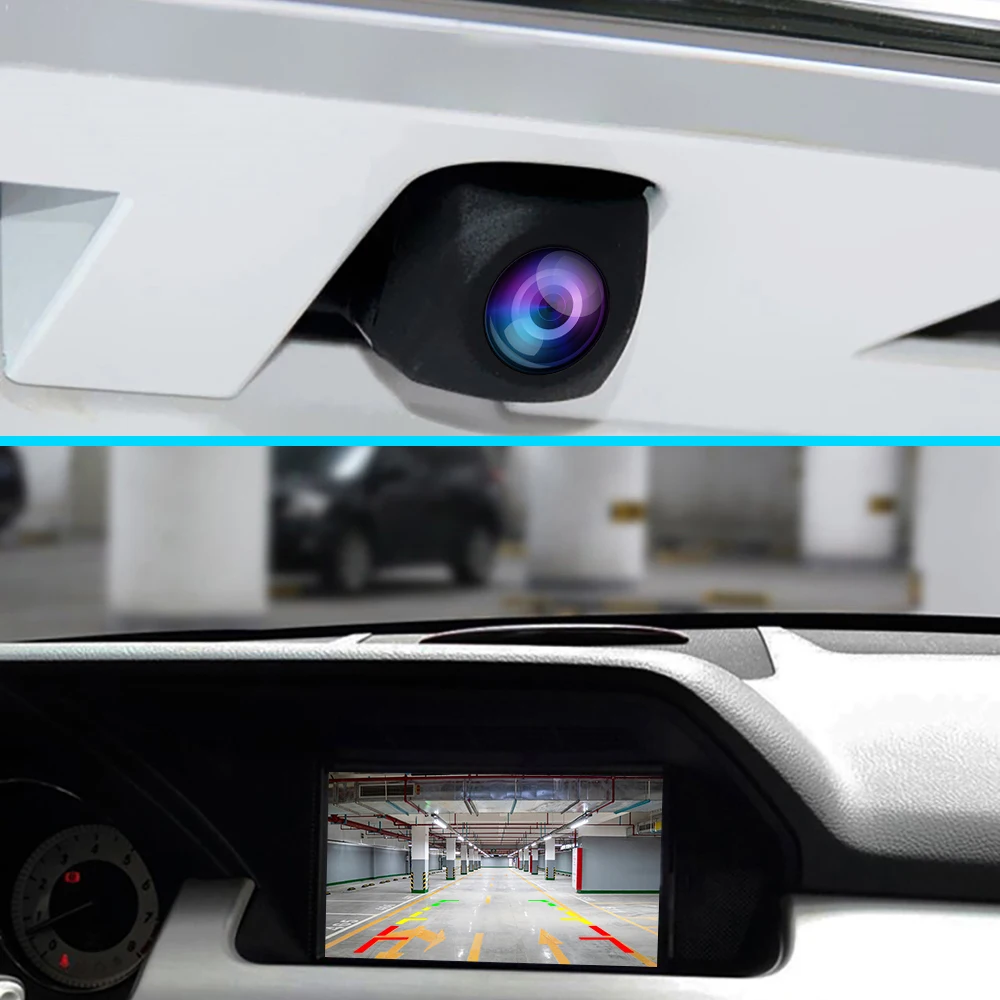Podofo CVBS&AHD Waterproof Car Rear View Camera 170 Degree Car Backup Parking Camera Night Vision 170 Degree Wide Angle