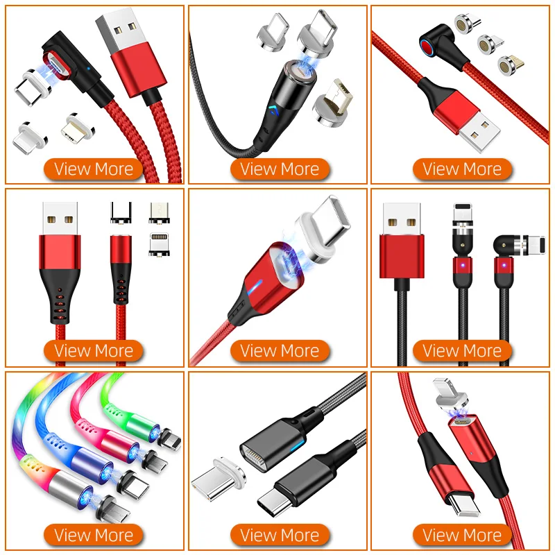 Amazon supplier wholesale luminous magnetic cable flowing light micro usb cable high speed data charger cables for Android ios