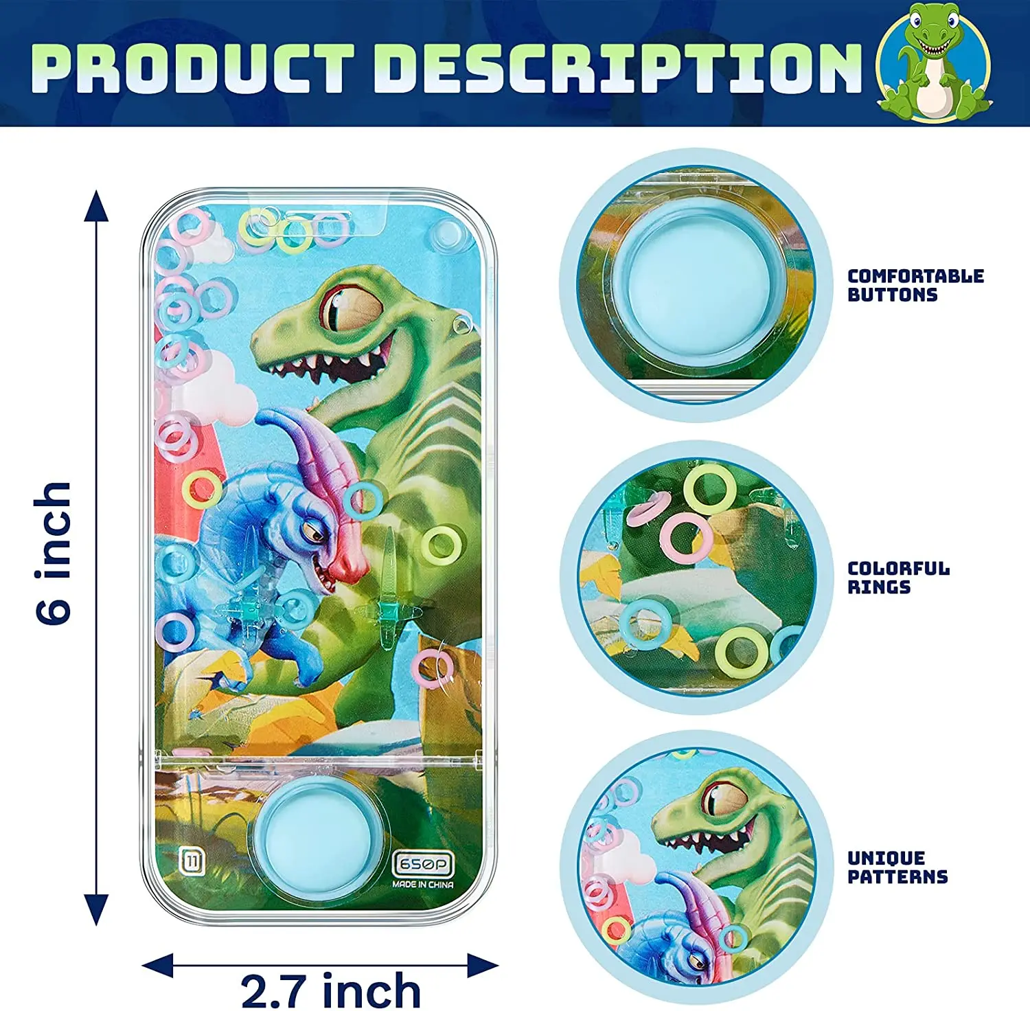 Handheld Water Games - Fun Multi Color Ring Toss Toys