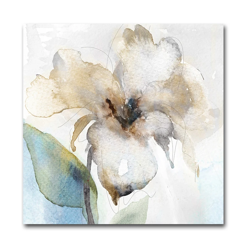 Beautiful Wall Art Large White Canvas Flower Oil Painting Buy Canvas