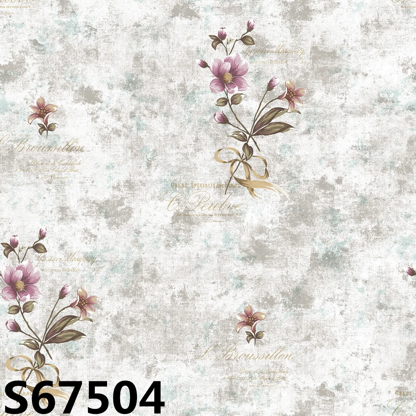 romantic flower wallpaper new designs hot sale