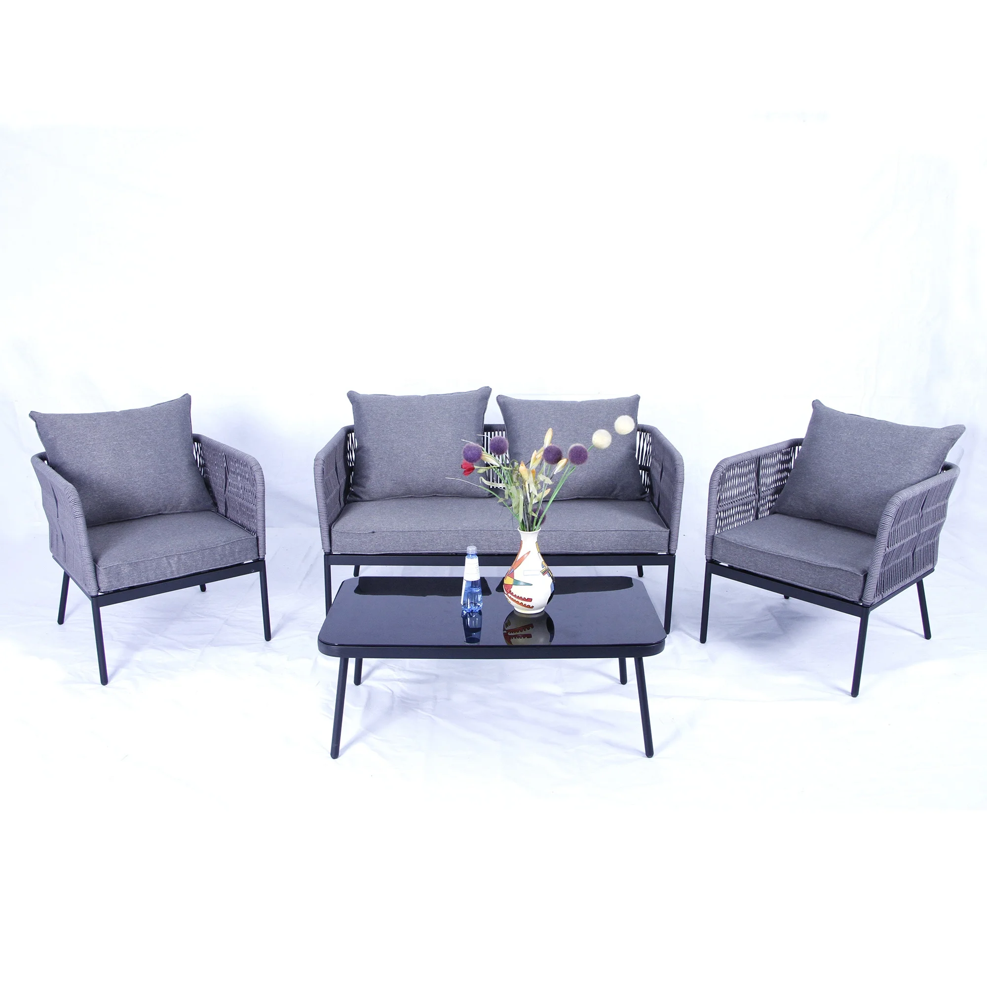 Birçok Çinli rattan balkon masa sandalye Toptancıdan Toptan fiyatına