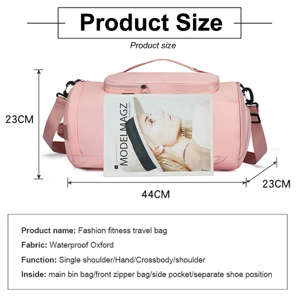 Wholesale free sample custom large capacity backpack sport gym bag women men gym fitness duffle duffel travel bag duffle bag