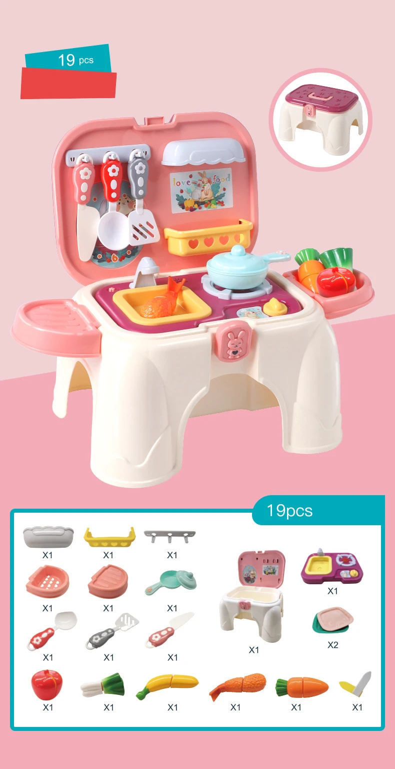 Dollhouse Toy Set Para Quarto, Pretend Game, Brinquedos Portáteis, Ônibus,  Padaria, Loja, Duplex, Contém 61 Acessórios, Pequenos Animais, 1:12, Quarto