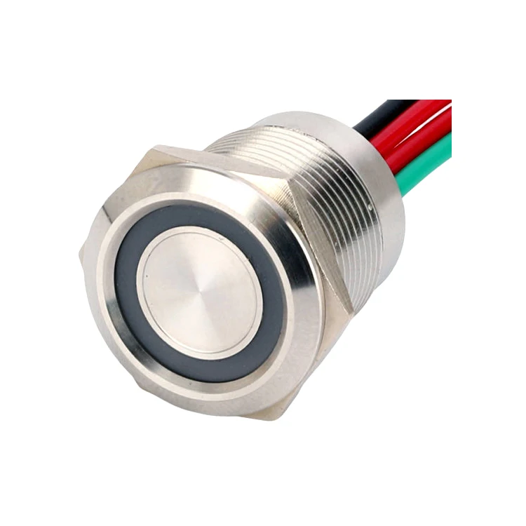 12mm 16mm 19mm 22mm dimmer switch Round Waterproof Metal Push Button Switch Momentary 12V LED Switch Manufacturer