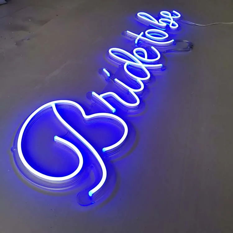RGB acrylic neon light sign letter custom made for advertising