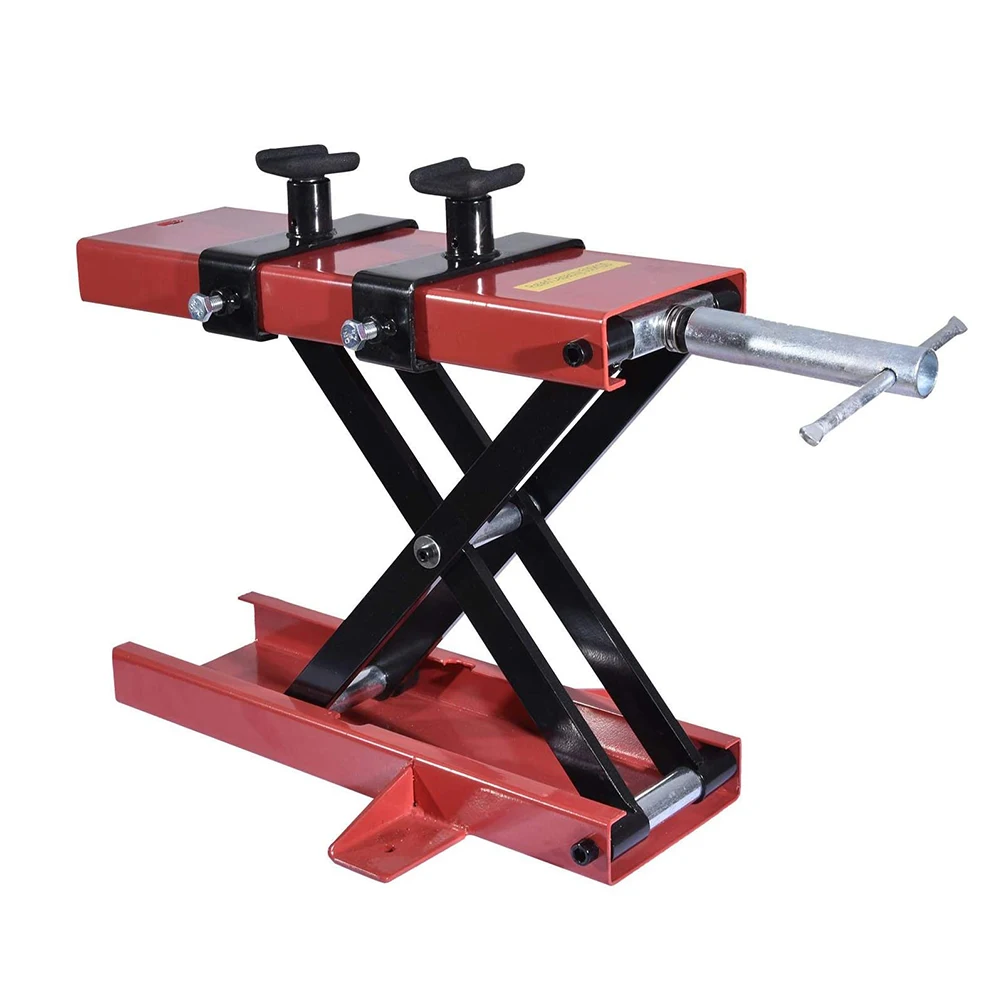 1100 Lb Motorcycle Center Scissor Lift Jack Hoist Stand Bikes Atvs ...