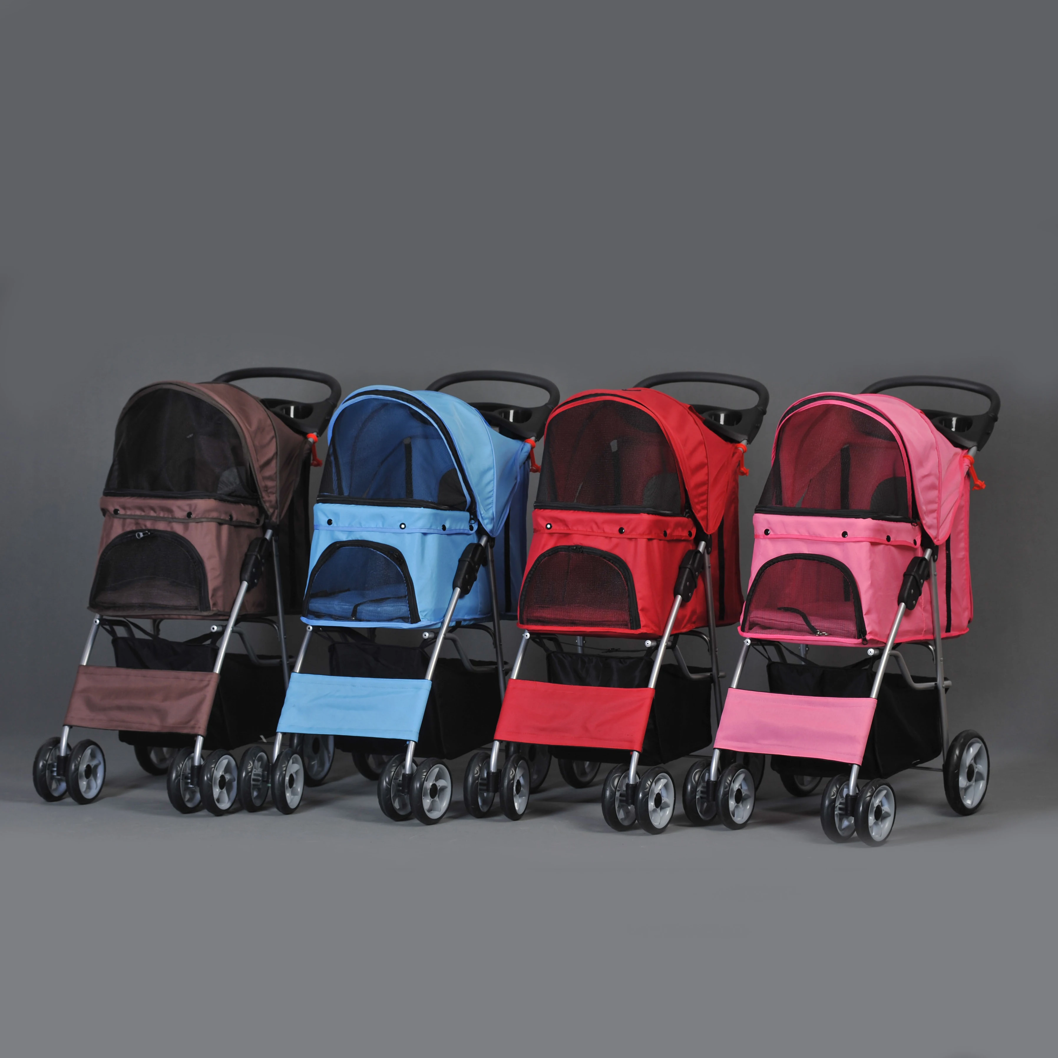 Pet Stroller Cat Travel Trolley Dog Teddy Out Dog Cart Portable