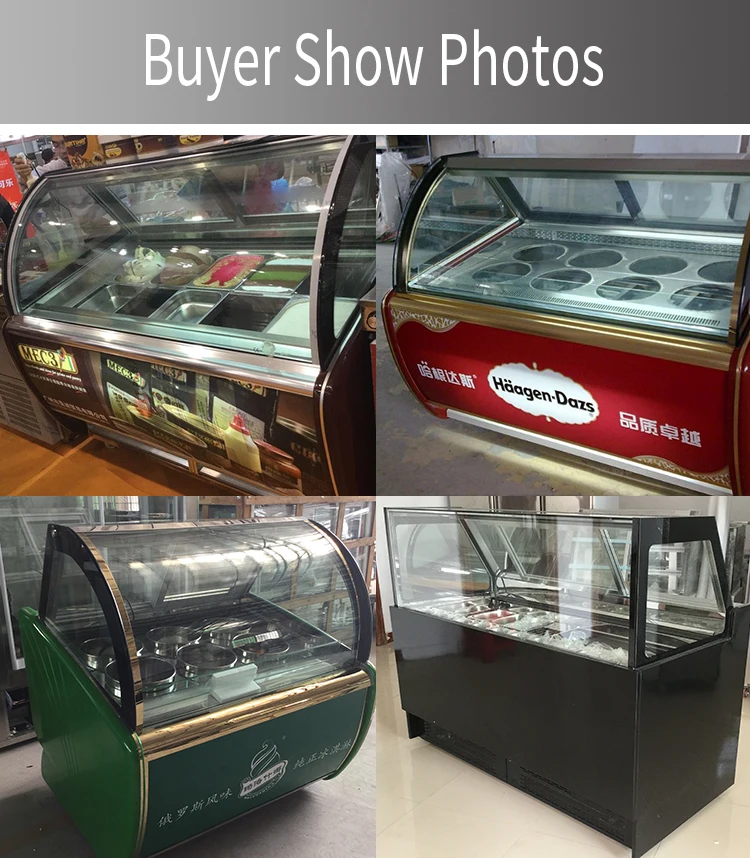 High Quality Mini Display Freezer For Ice Cream Showcase Portable Ice Cream Freezer For