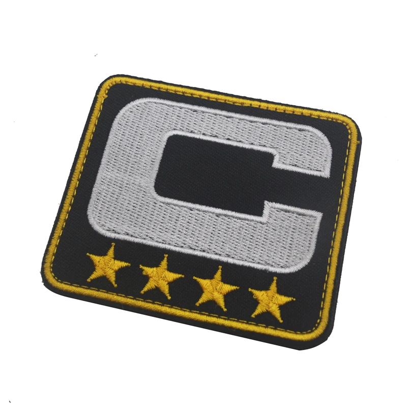Black Captain C Patch sewing On for Jersey Football Hockey jersey Baseball Soccer 