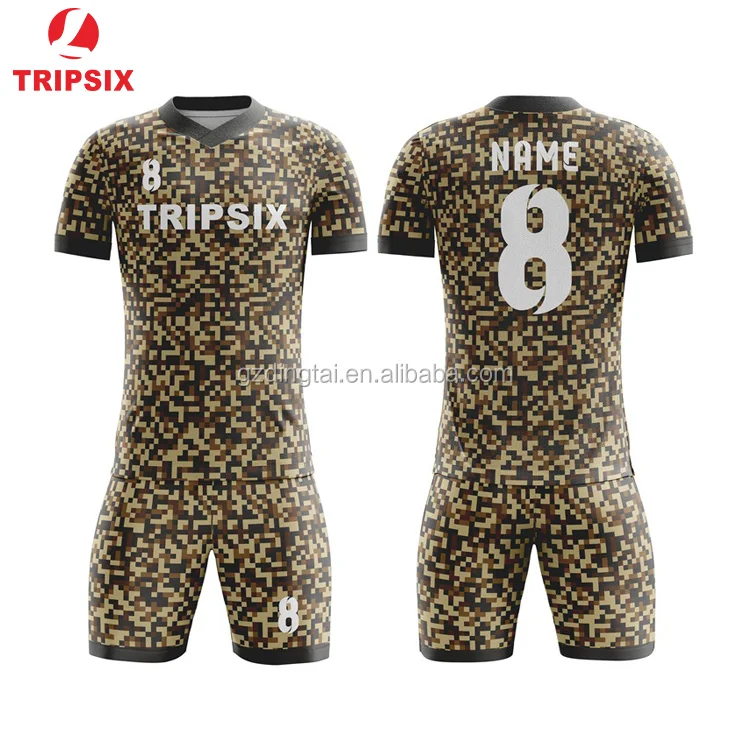 Custom Made Soccer Jersey Sports Wear 100% Polyester Sublimation Football Uniform
