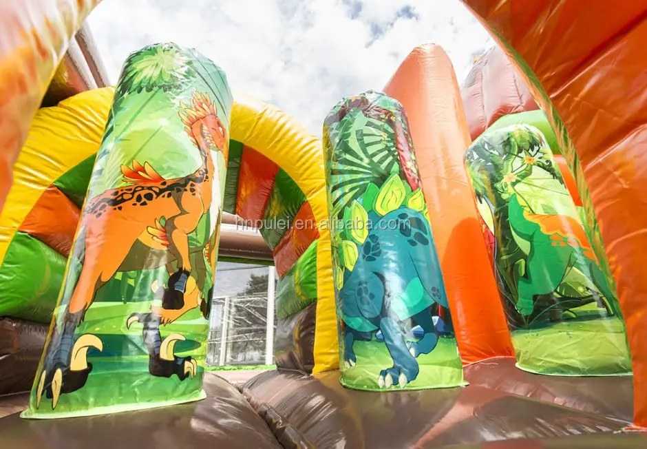 Qualified Dinosaur Park Kids Jumping Castle Inflatable,Dinosaur Jumping